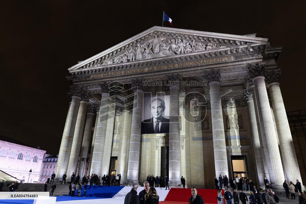 Induction ceremony of Robert Badinter at the Pantheon - Paris