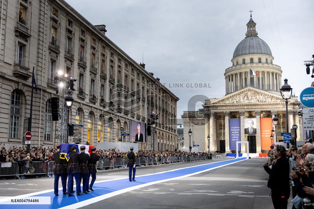 Ceremony to Induct Robert Badinter at Pantheon - Paris AJ