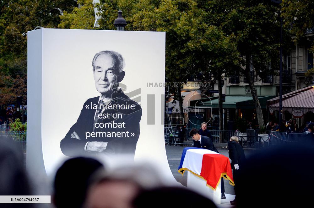 Ceremony to Induct Robert Badinter at Pantheon - Paris