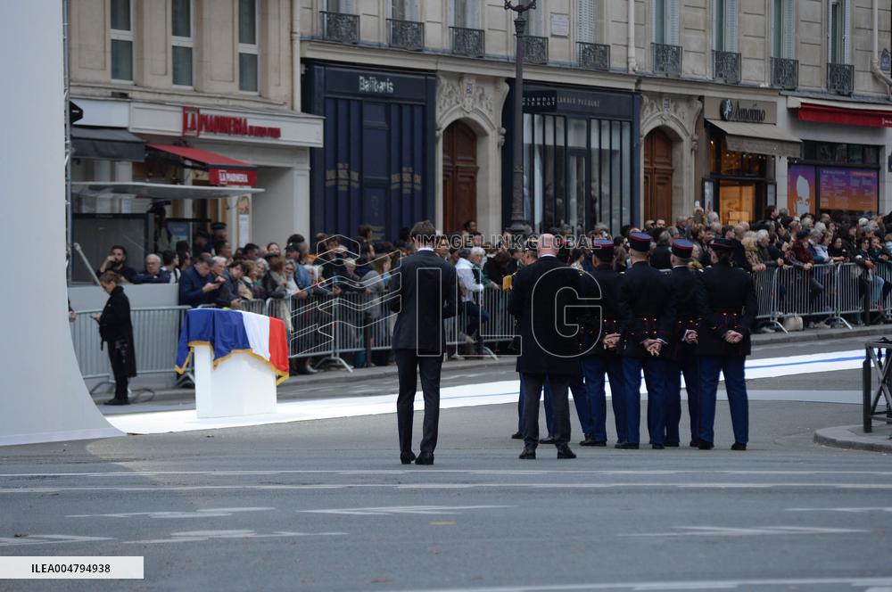 Ceremony to Induct Robert Badinter at Pantheon - Paris