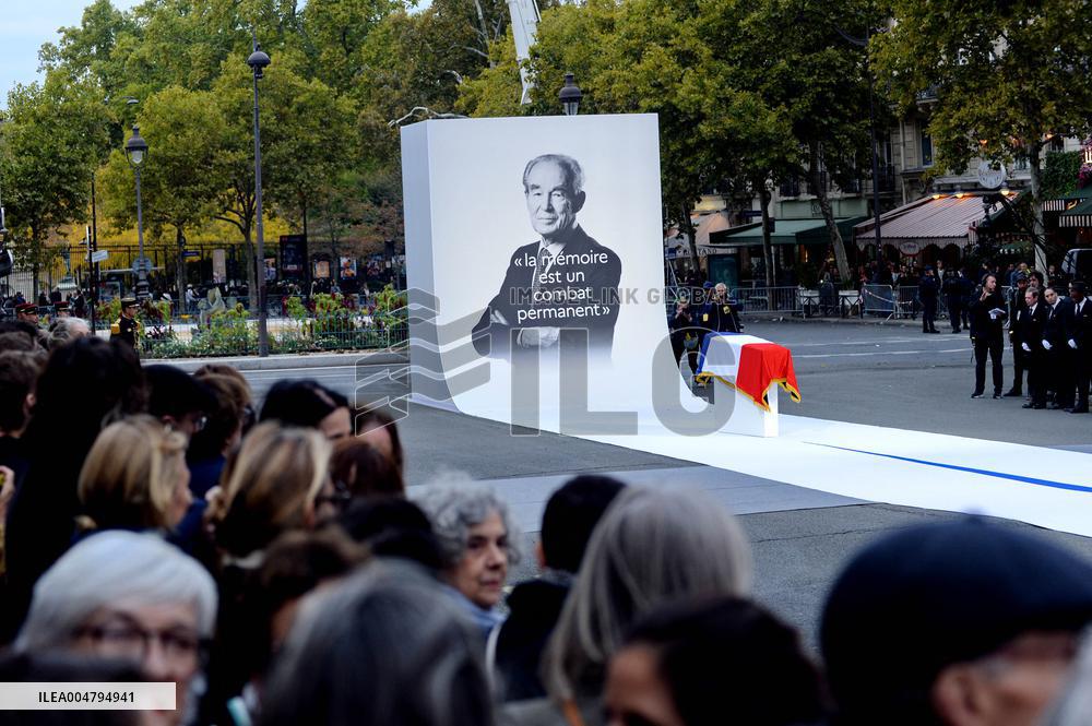 Ceremony to Induct Robert Badinter at Pantheon - Paris