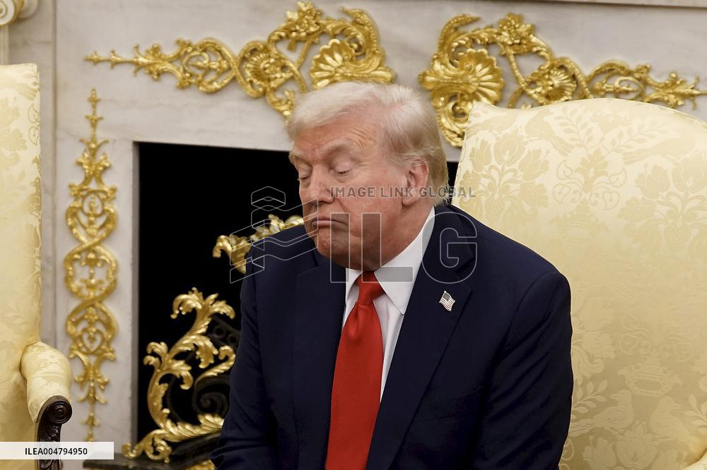 President Stubb and Prime Minister Orpo meeting President Trump in Washington D.C.