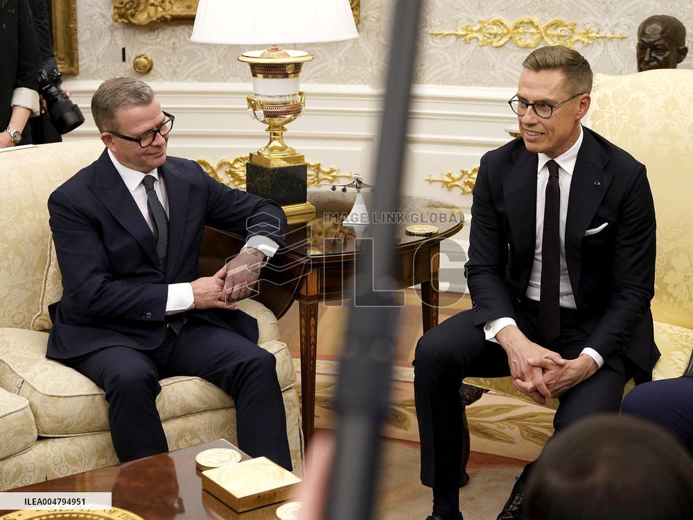 President Stubb and Prime Minister Orpo meeting President Trump in Washington D.C.