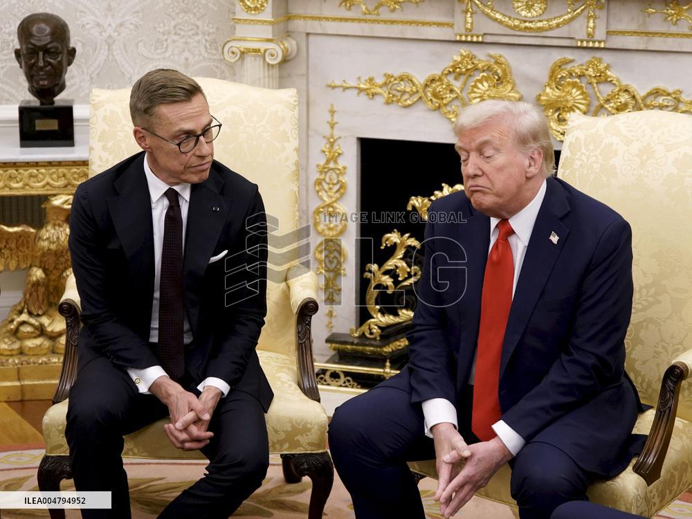 President Stubb and Prime Minister Orpo meeting President Trump in Washington D.C.