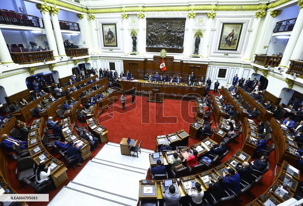 Jose Jeri Swearing In as New President of Peru