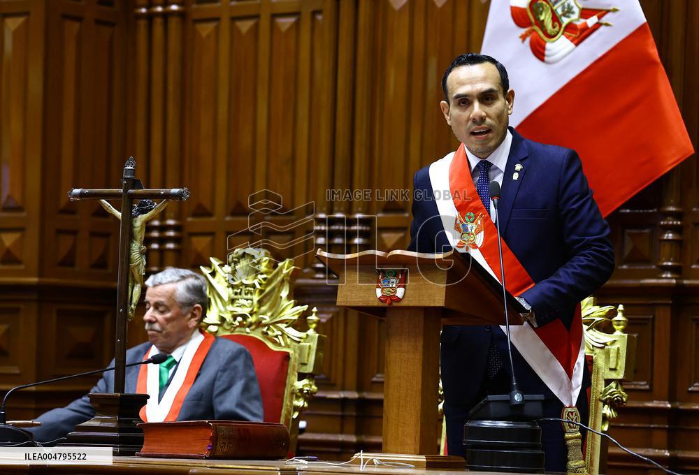 Jose Peri Sworn In As President of Peru - Lima