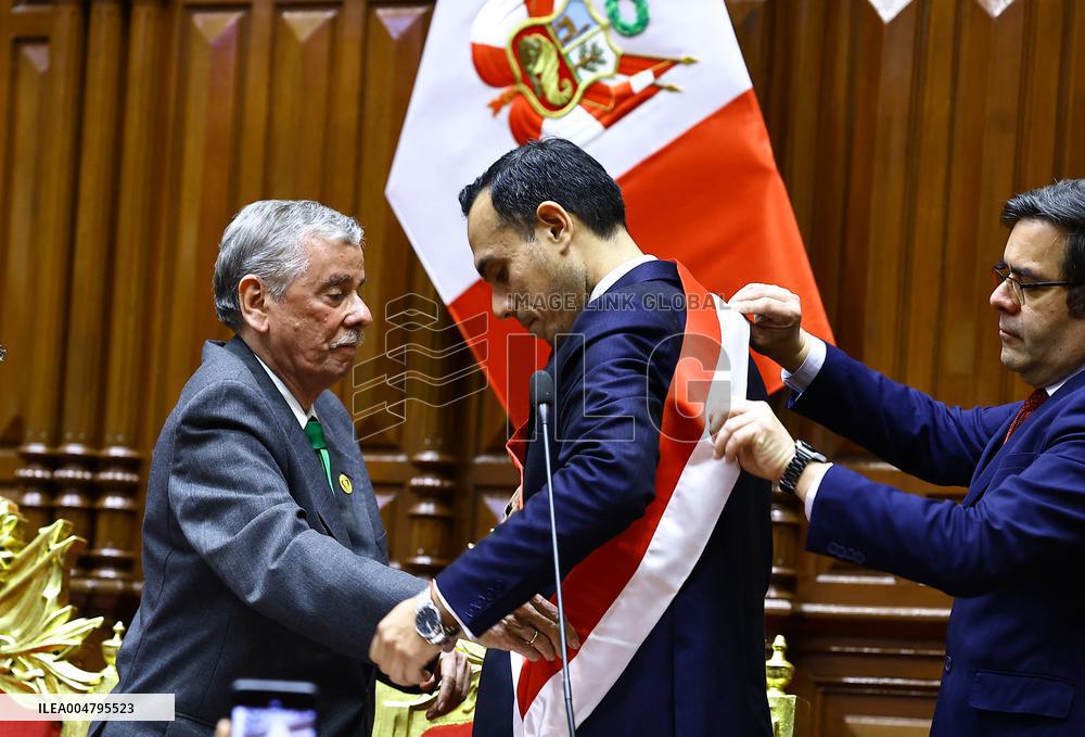 Jose Peri Sworn In As President of Peru - Lima