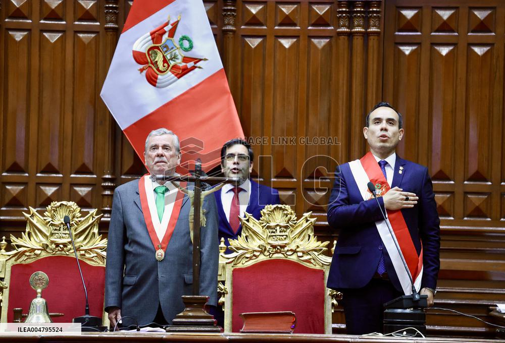 Jose Peri Sworn In As President of Peru - Lima