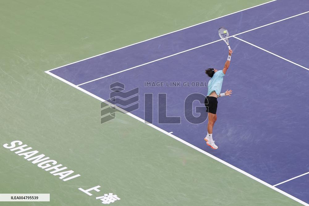 ATP Masters - Arthur Rinderknech v Felix Auger-Aliassime - Shanghai