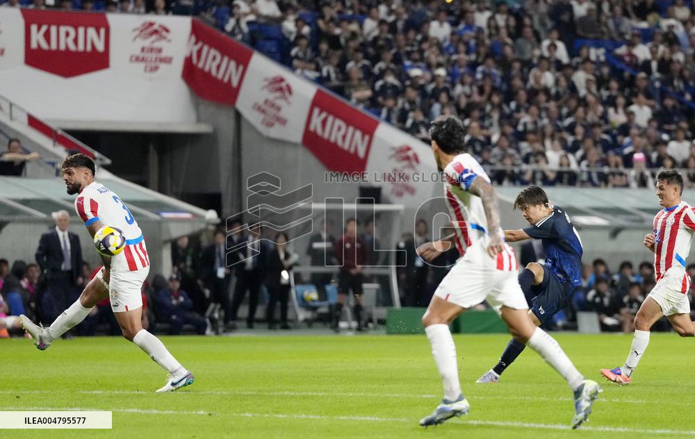 Football: Friendly between Japan and Paraguay