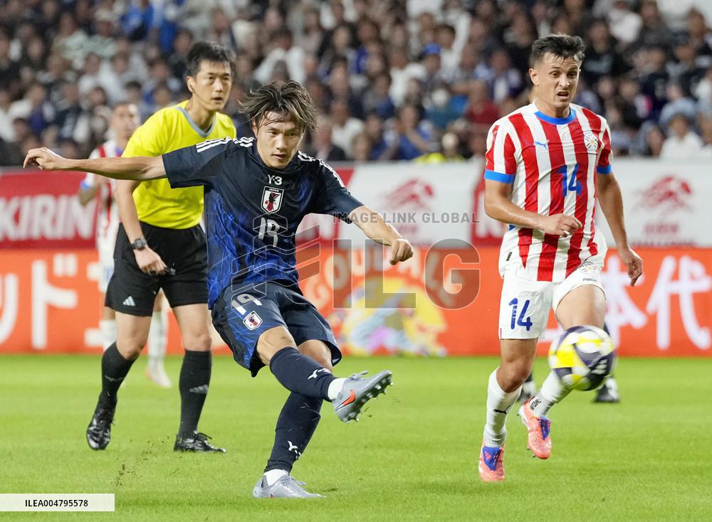 Football: Friendly between Japan and Paraguay