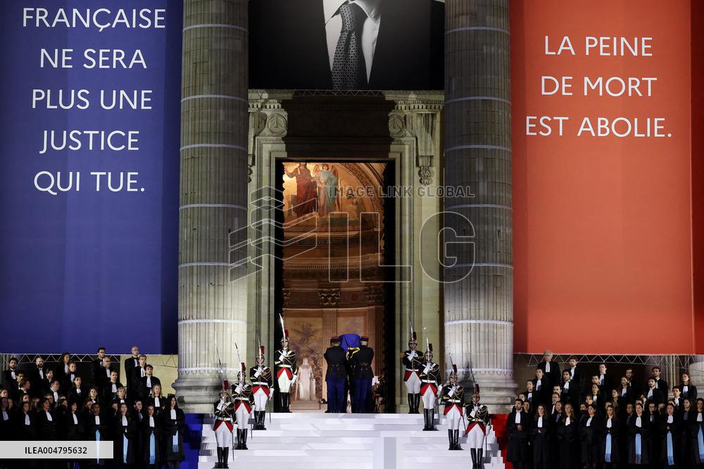 Ceremony to Induct Robert Badinter at Pantheon - Paris