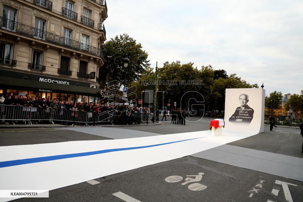 Ceremony to Induct Robert Badinter at Pantheon - Paris