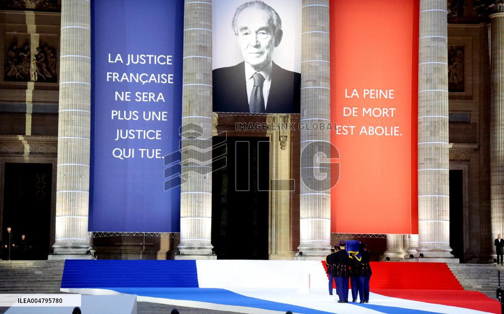 Ceremony to Induct Robert Badinter at Pantheon - Paris