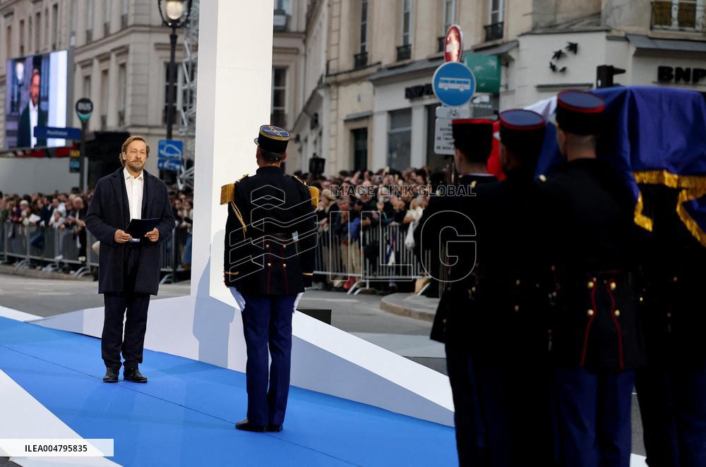 Ceremony to Induct Robert Badinter at Pantheon - Paris