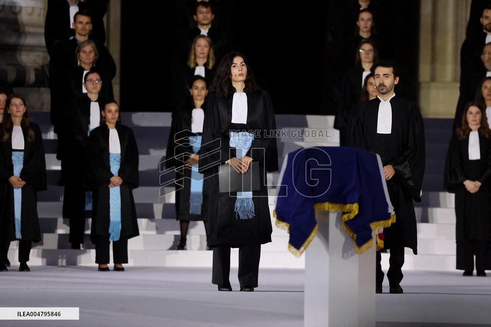 Ceremony to Induct Robert Badinter at Pantheon - Paris