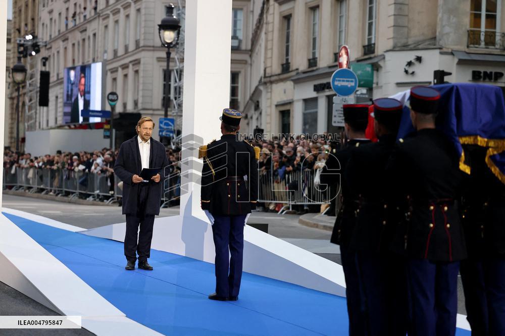 Ceremony to Induct Robert Badinter at Pantheon - Paris