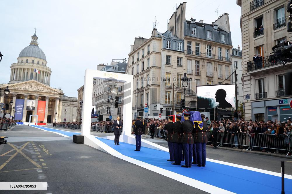Ceremony to Induct Robert Badinter at Pantheon - Paris