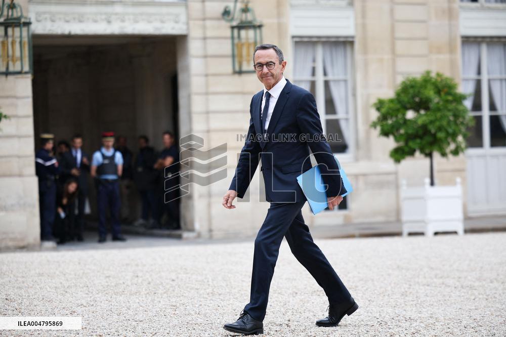Meeting With French President And Political Leaders At Elysee Palace - Paris