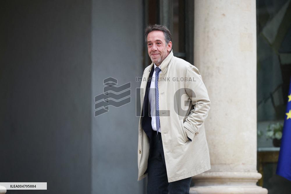 Meeting With French President And Political Leaders At Elysee Palace - Paris