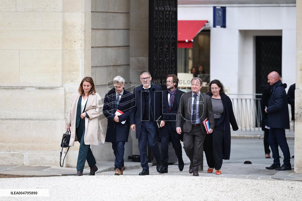 Meeting With French President And Political Leaders At Elysee Palace - Paris