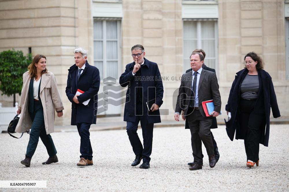 Meeting With French President And Political Leaders At Elysee Palace - Paris