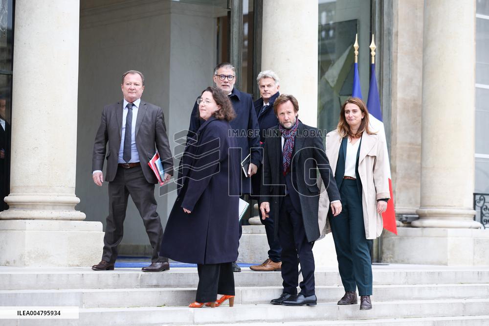Meeting With French President And Political Leaders At Elysee Palace - Paris