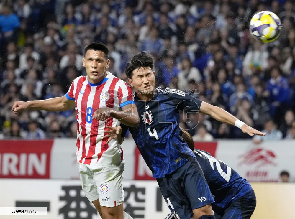 Football: Friendly between Japan and Paraguay
