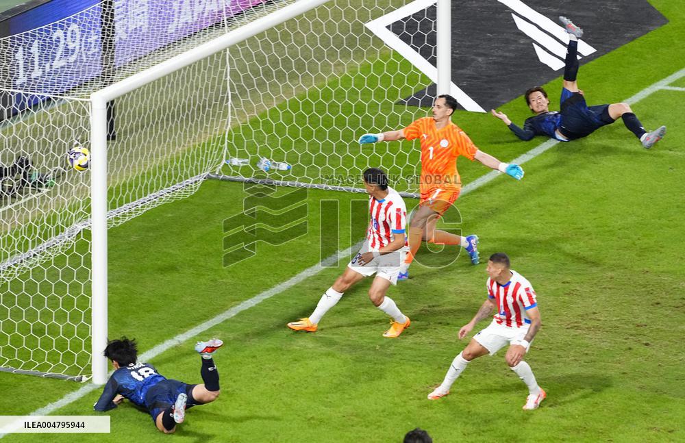 Football: Friendly between Japan and Paraguay