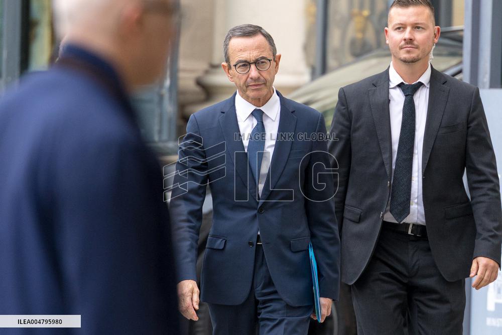 Arrival of party leaders outside the Élysée Palace - Paris AJ