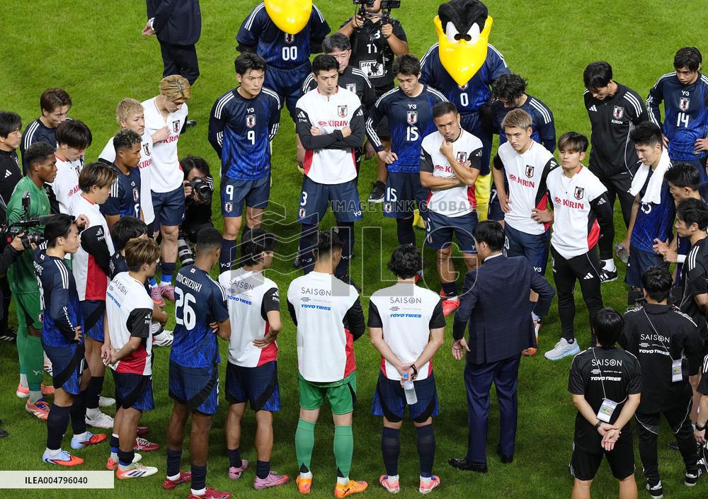 Football: Friendly between Japan and Paraguay
