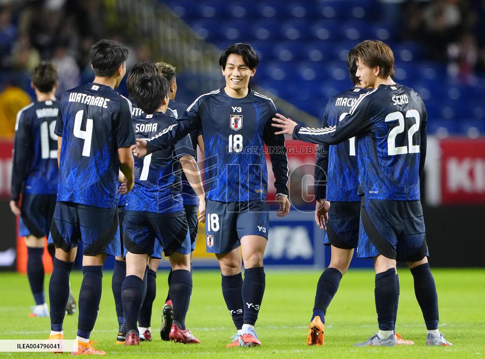 Football: Friendly between Japan and Paraguay