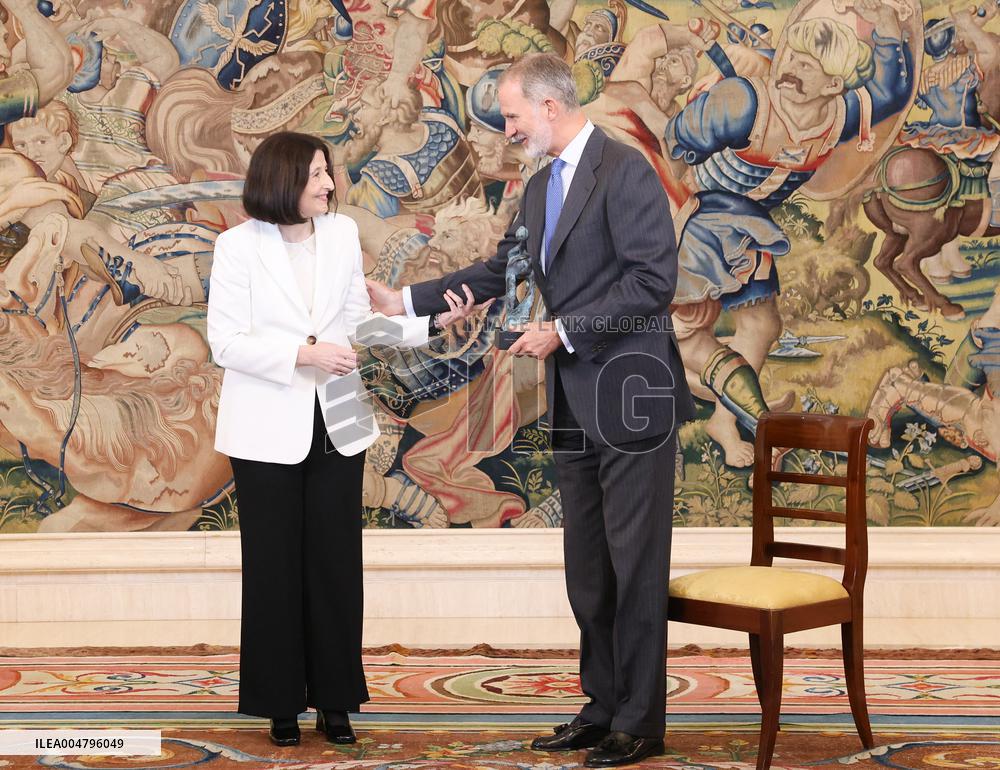 King Receives Notarial Foundation Representatives - Madrid