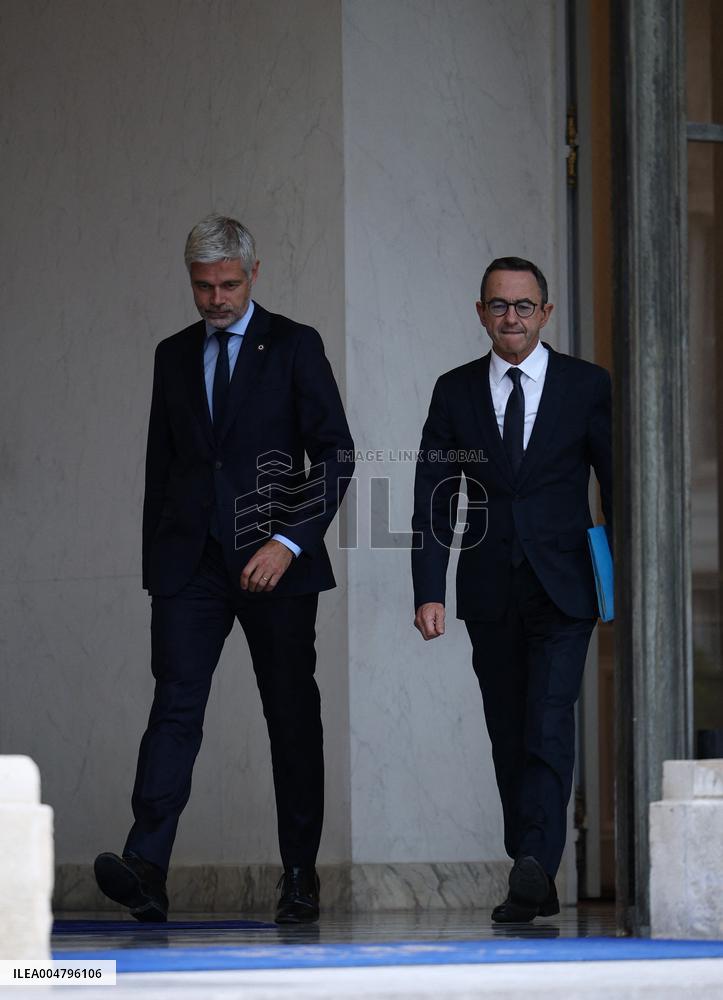 Meeting Between French President And Political Leaders - Paris