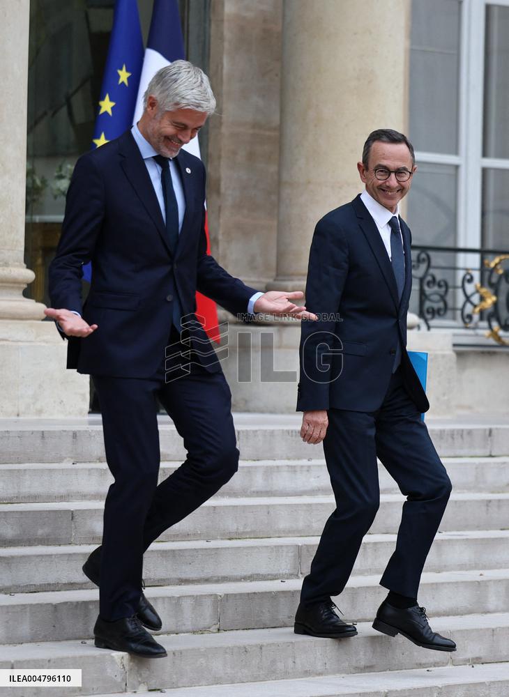 Meeting Between French President And Political Leaders - Paris