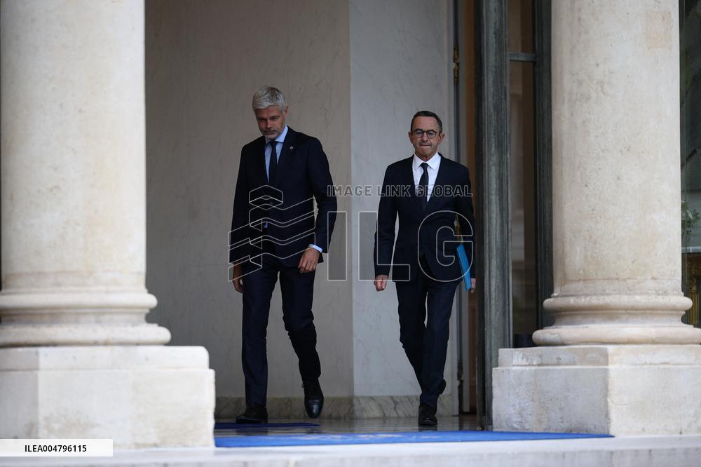 Meeting Between French President And Political Leaders - Paris