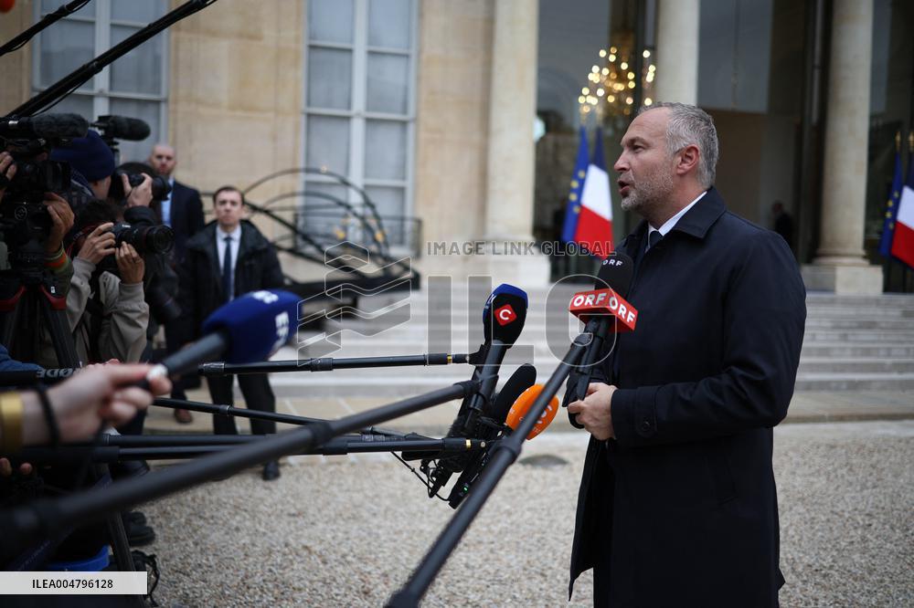 Meeting Between French President And Political Leaders - Paris