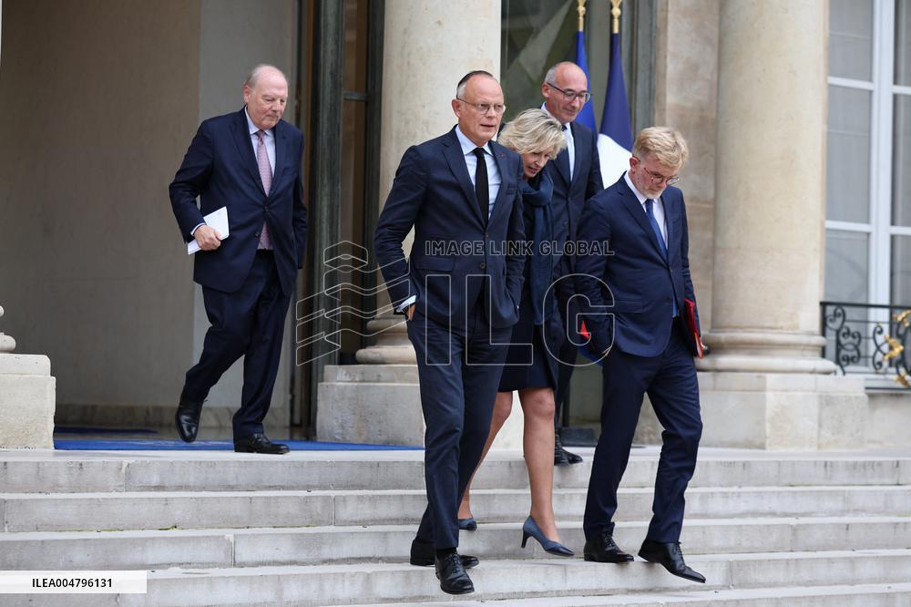 Meeting Between French President And Political Leaders - Paris