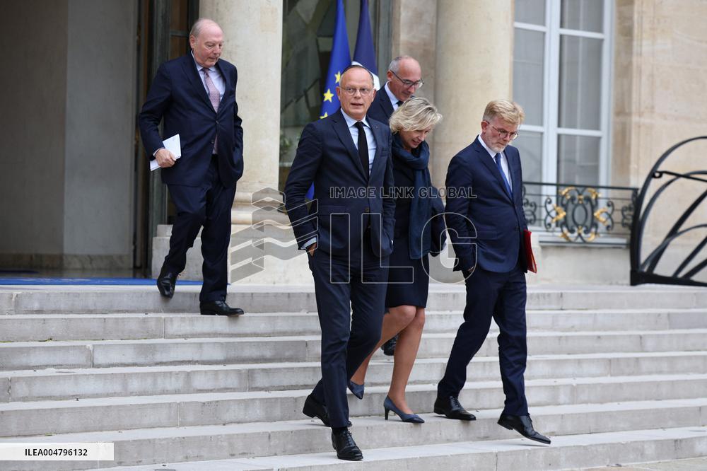 Meeting Between French President And Political Leaders - Paris
