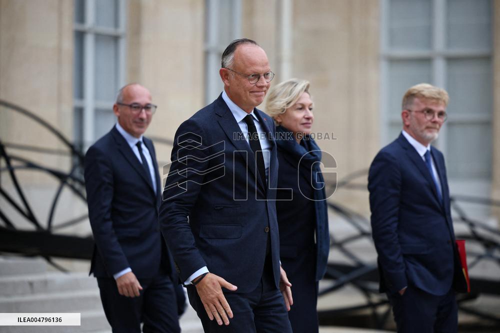 Meeting Between French President And Political Leaders - Paris