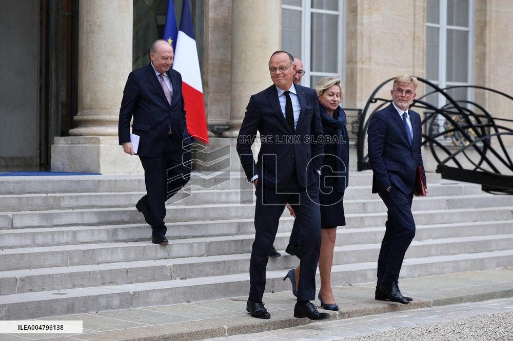 Meeting Between French President And Political Leaders - Paris