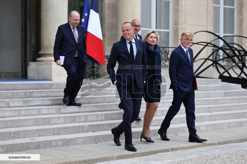 Meeting Between French President And Political Leaders - Paris