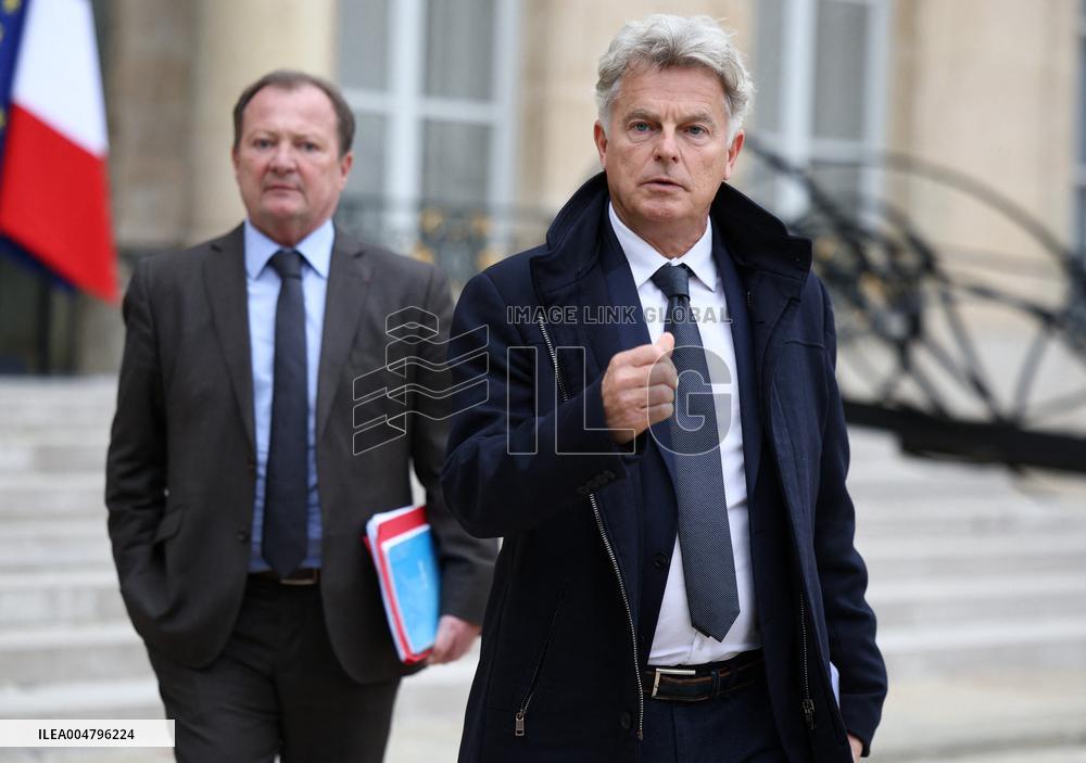 Meeting Between French President And Political Leaders - Paris