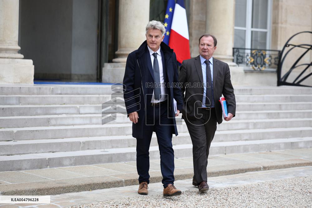 Meeting Between French President And Political Leaders - Paris