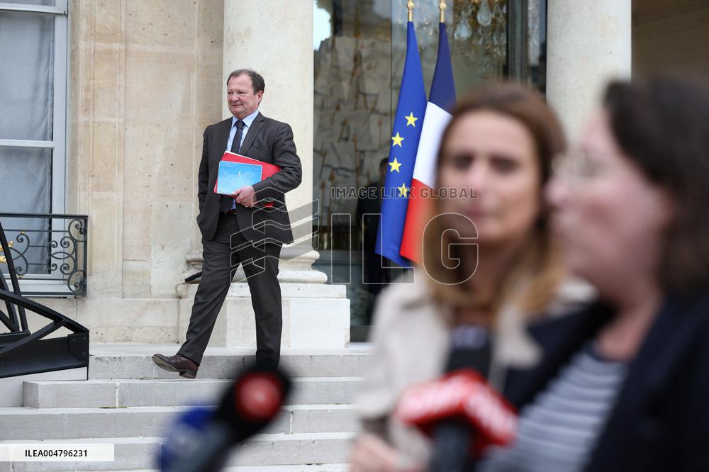 Meeting Between French President And Political Leaders - Paris