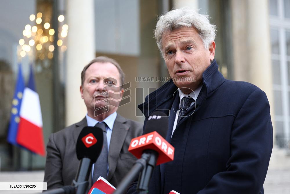 Meeting Between French President And Political Leaders - Paris