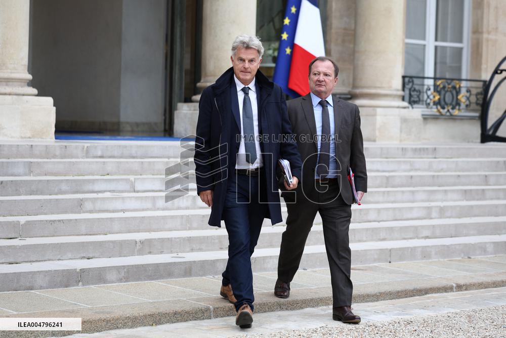 Meeting Between French President And Political Leaders - Paris