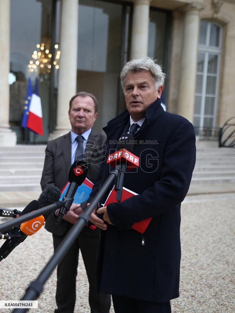 Meeting Between French President And Political Leaders - Paris
