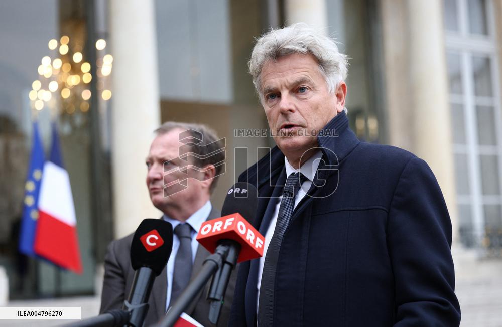 Meeting Between French President And Political Leaders - Paris