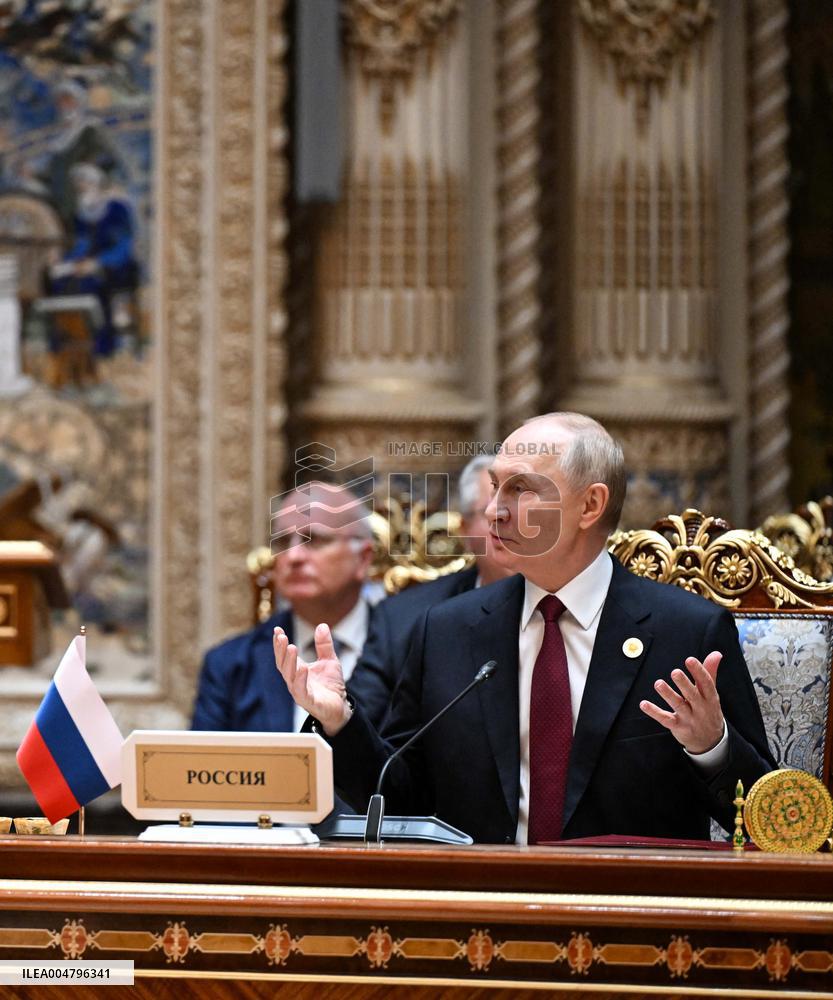 Putin Attends Meeting of the Council of Heads of State of the Commonwealth of Independent States - Tajikistan